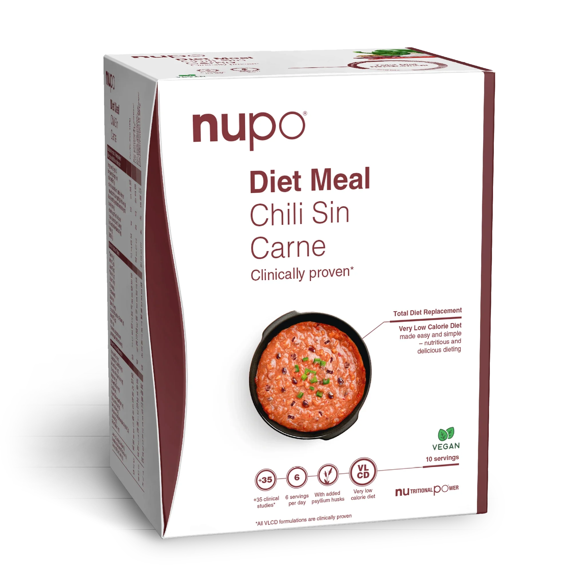 Diétne jedlo Chili Sin Carne , 10 porcií, 340 g (vegan)