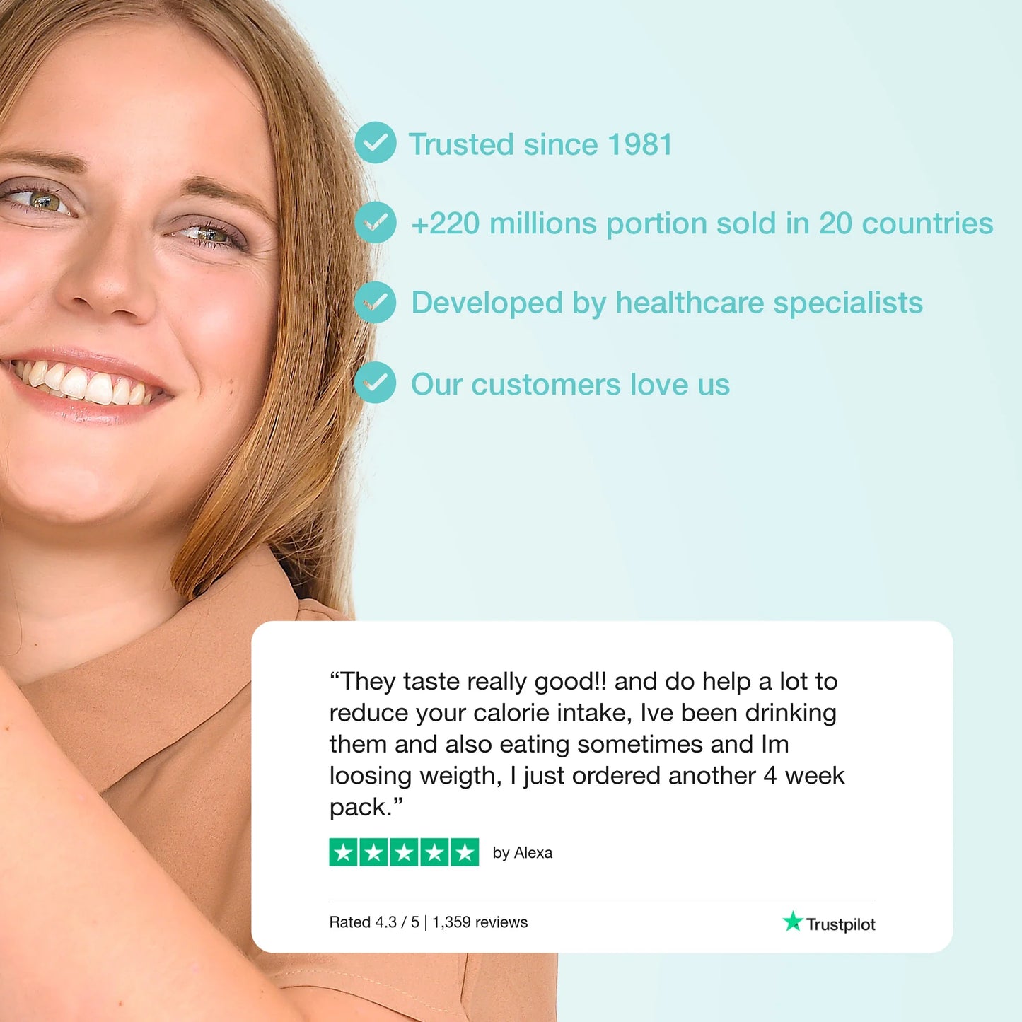 Diétny nápoj – Čokoláda Mäta, Vegan, 10 porcií, 320 g