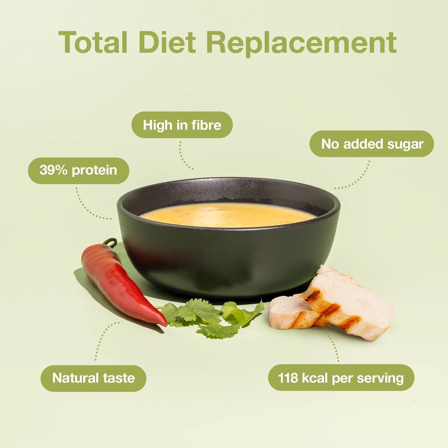 Diétna Polievka Pikantné Thajské kura, 12 porcií, 384g