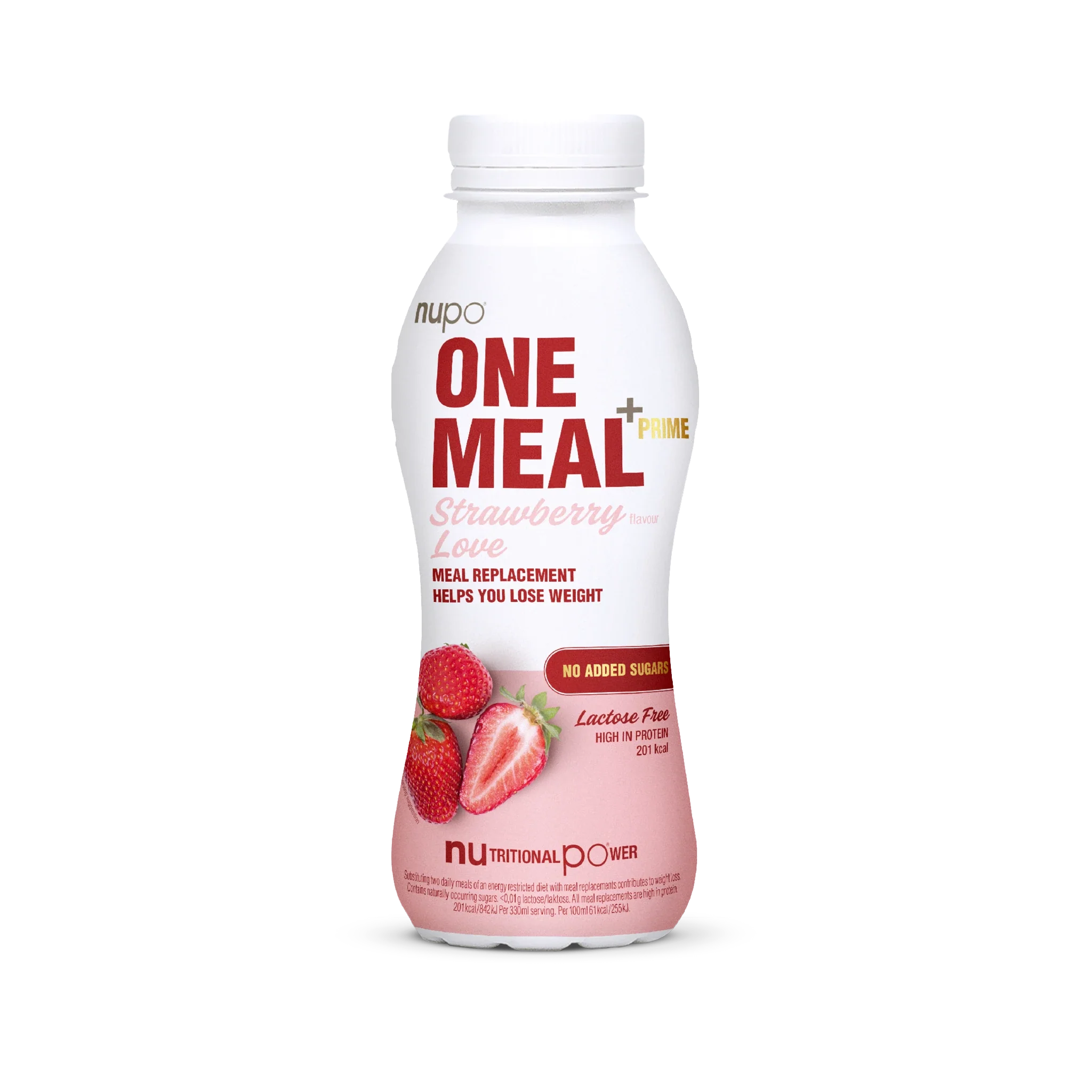Hotový nápoj One Meal +Prime - Jahoda 330 ml (bez laktózy)