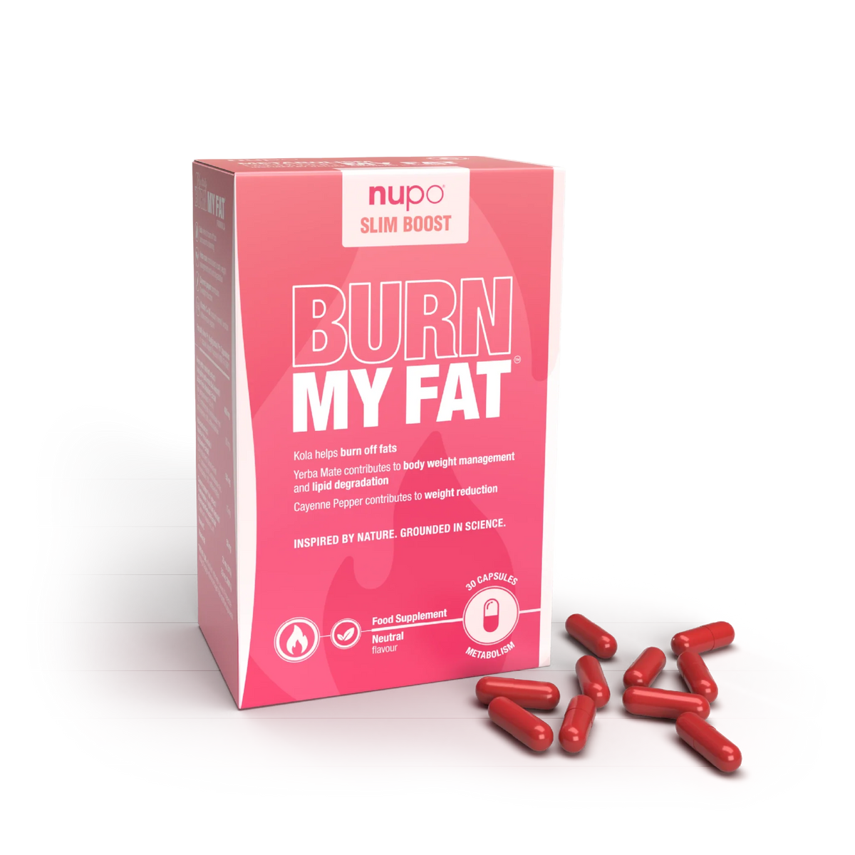 Balíček NUPO Burn My Fat + strieborná fľaša