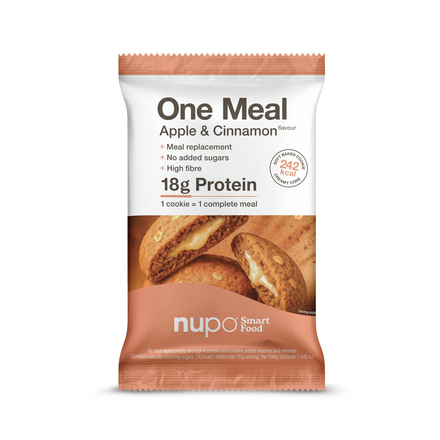 NUPO Koláčik ONE MEAL +Prime Jablko-škorica