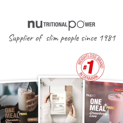 NUPO One Meal +Prime Vegan, 6/9 porcií Jahoda, bez laktózy