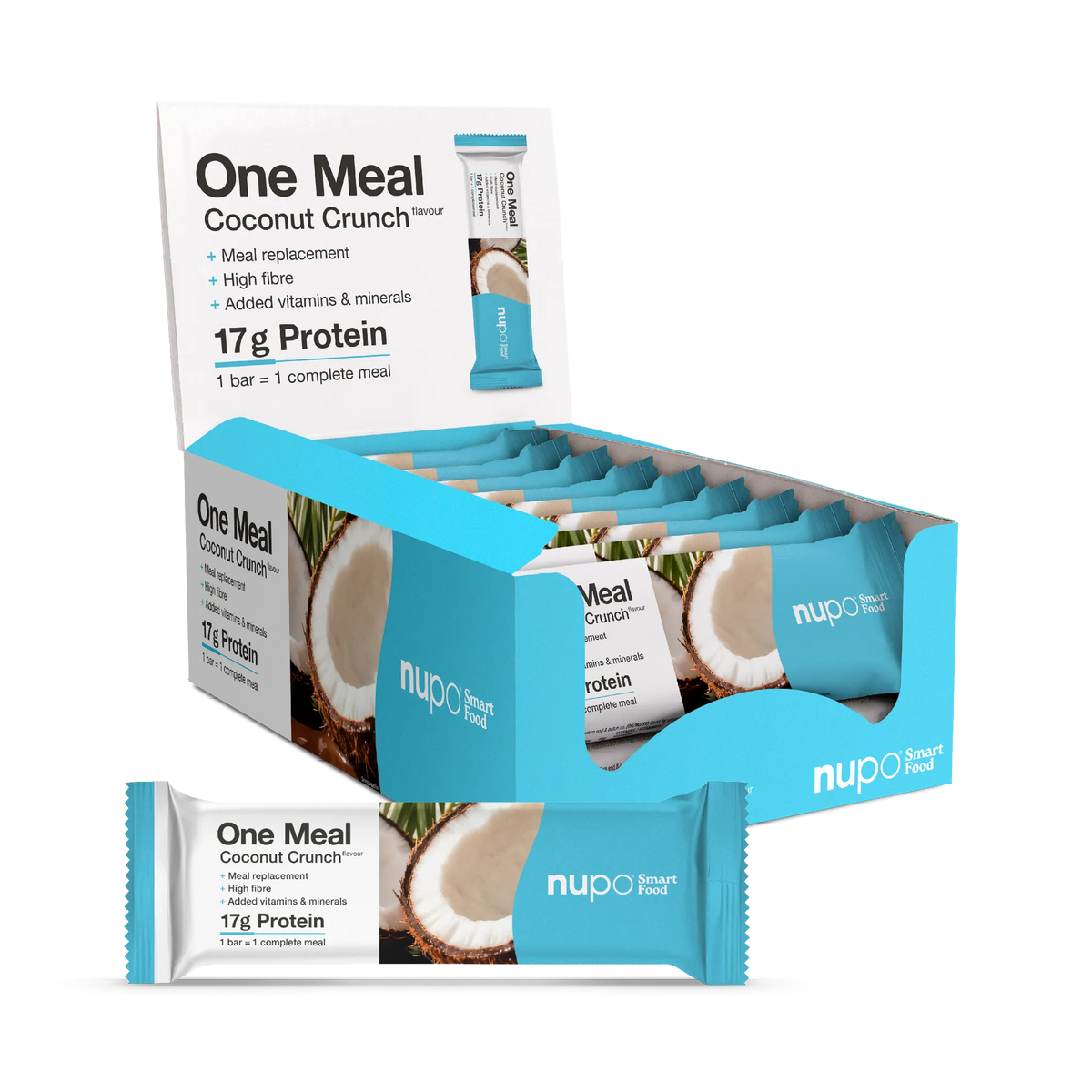 NUPO Tyčinka One Meal Chrumkavý kokos - 15 ks