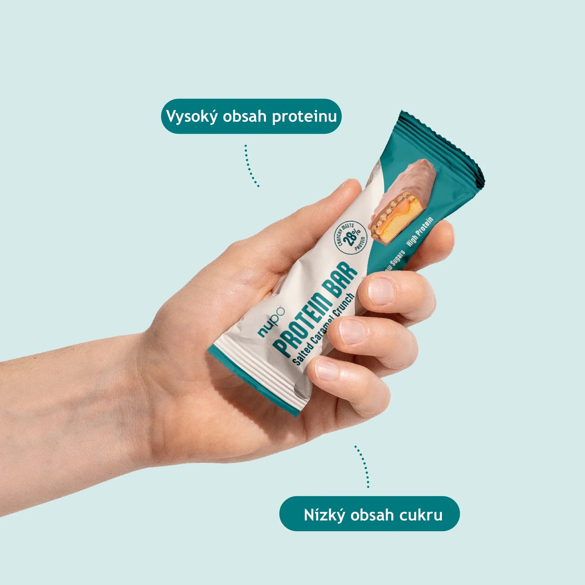 NUPO proteínová tyčinka Slaný karamel
